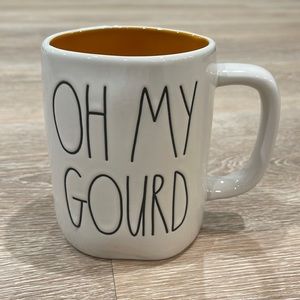 Rae Dunn Oh My Gourd Fall Pumpkin Double Sided Mug
